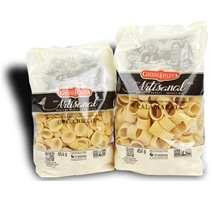 Artisanal style pasta
